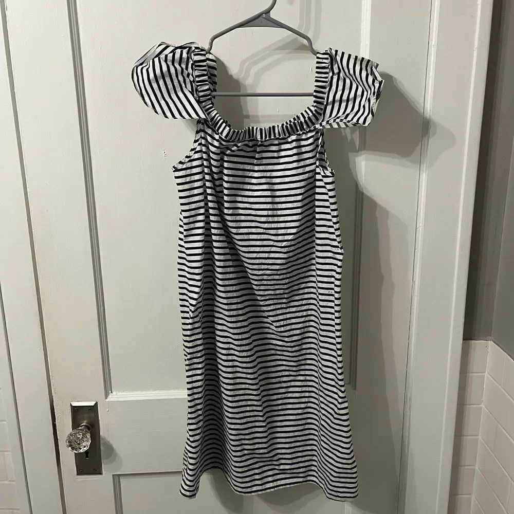 J. Crew Black and White Dress